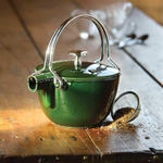 Чайник чугунный, 16,5 см, 1,15 л, зеленый базилик, Staub