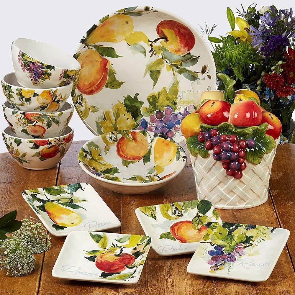 Тарелка пирожковая 15 см Certified Int. Амброзия, Персики