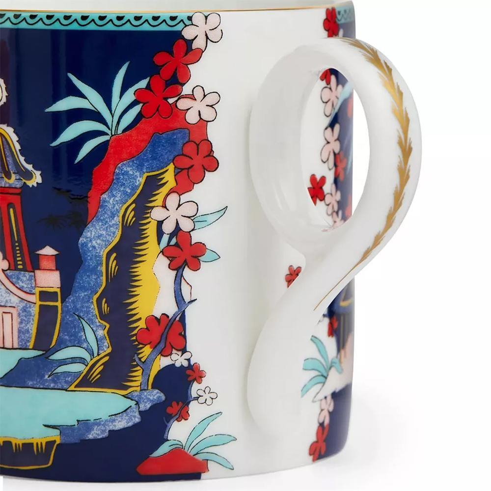 Кружка Wedgwood Вандерласт Пагода 300 мл, синяя, фарфор