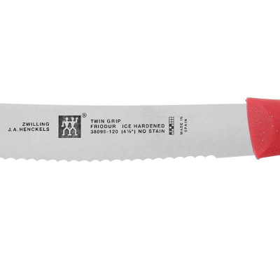 Нож 120 мм, универсальный красный, TWIN Grip, Zwilling