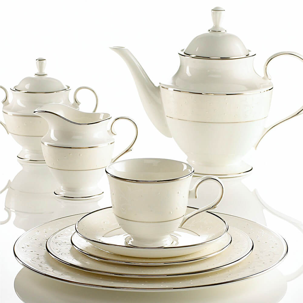 Купить Чашку чайную 180 мл, фарфор, LEN6141097, Чистый опал, Lenox в онлайн-магазине элитной посуды Этикет