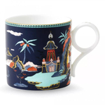 Кружка Wedgwood Вандерласт Пагода 300 мл, синяя, фарфор