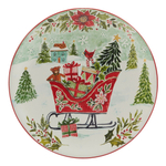 Тарелка закусочная 22 см Certified Int. Счастливое Рождество в ассортименте