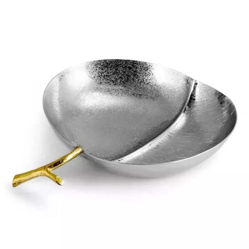 Чаша-лист Michael Aram Морской виноград Сады Лоди 21 см, сталь нержавеющая