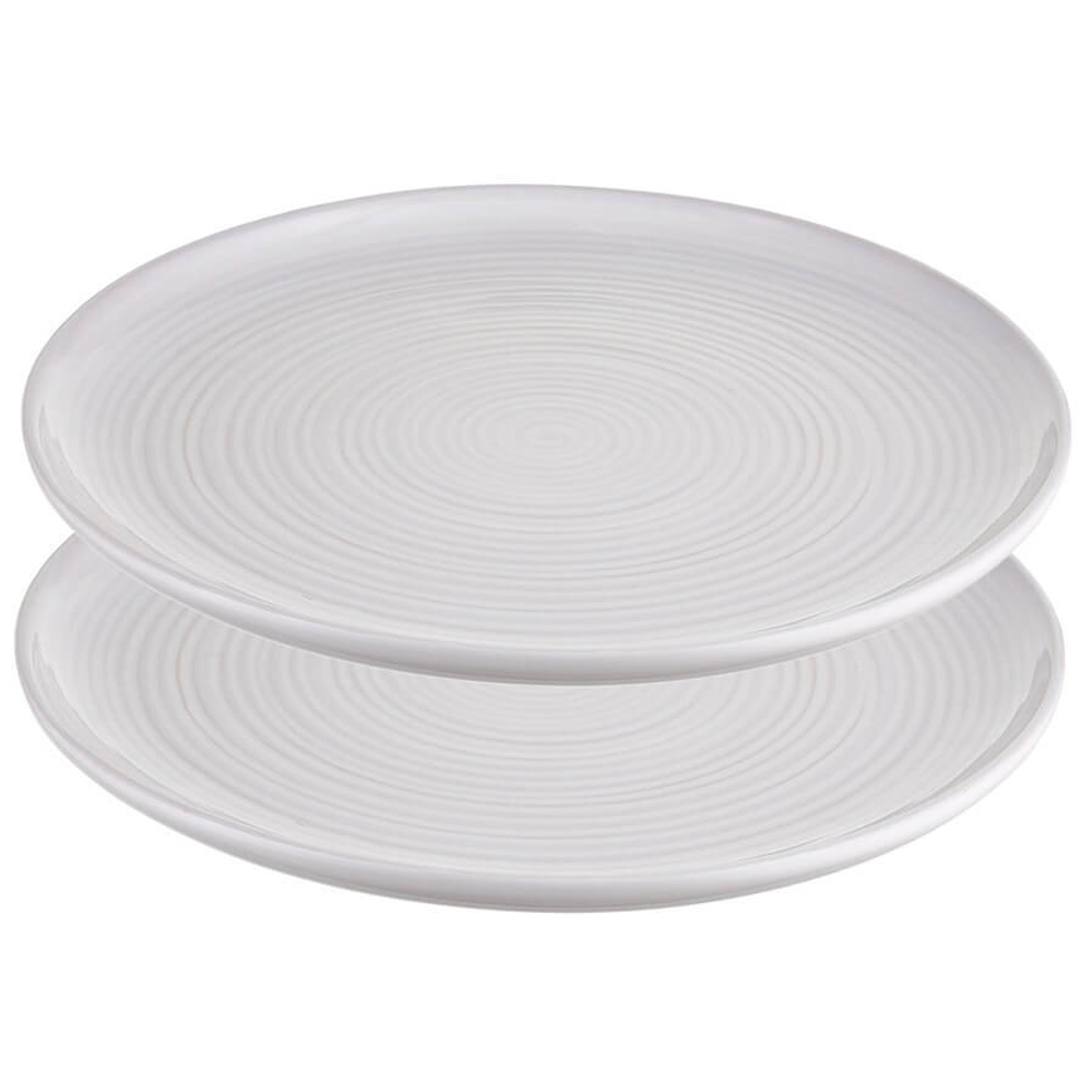 Набор обеденных тарелок In The Village, 28 см, белые, 2 шт., Liberty Jones