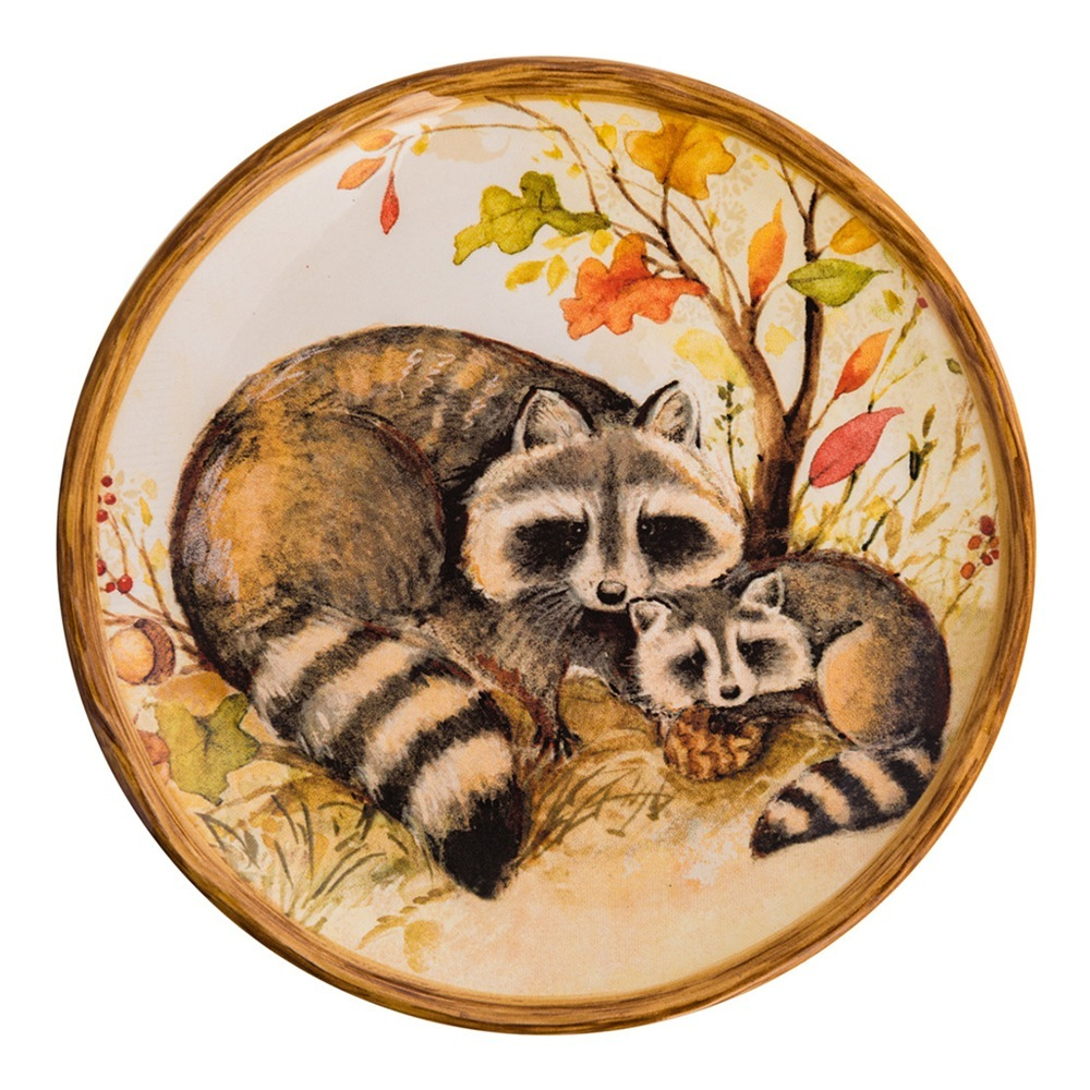 Тарелка обеденная Еноты 27 см Certified Int. Сосновый лес