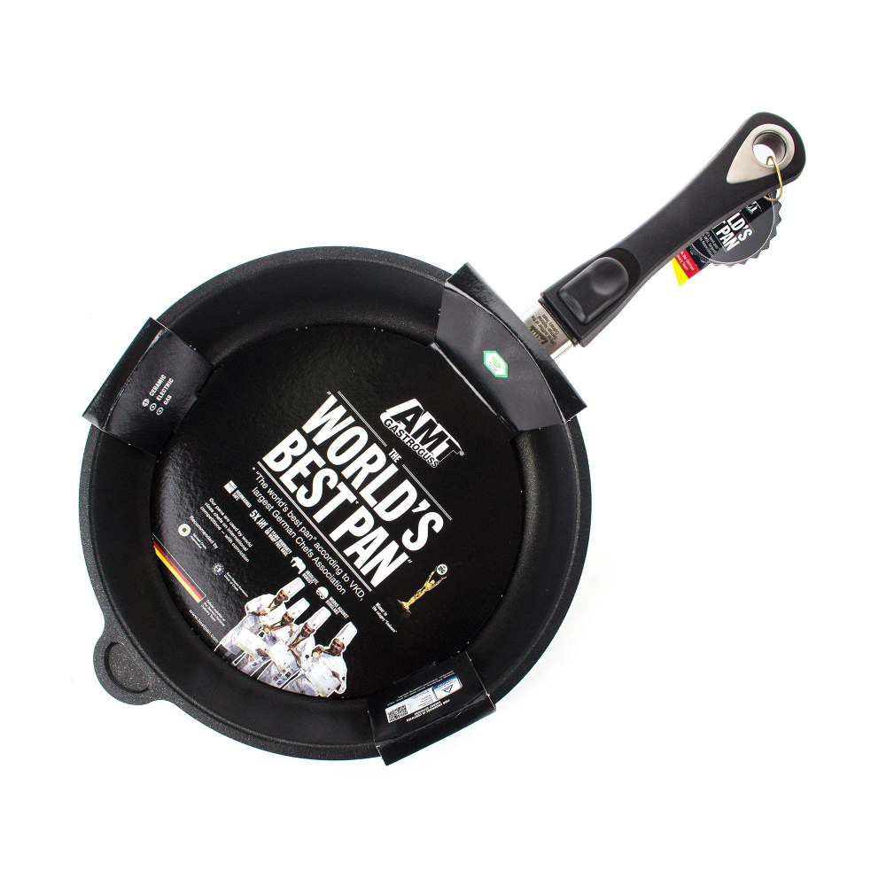 Алюминиевая сковорода с антиприагрным покрытием со съемной ручкой AMT728, 28 см, Frying Pans, AMT