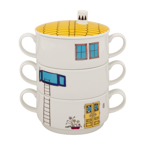 Набор бульонниц Vista Alegre Bairro das Flores 3 шт, фарфор