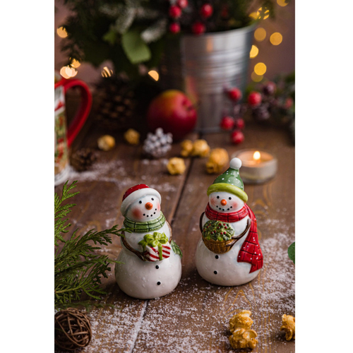 Набор для соли и перца Certified Int. Дом снеговика 2 пр