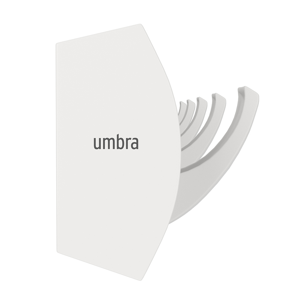 Вешалка настенная Flip, 50,8 см, белая/белая, 5 крючков, Umbra