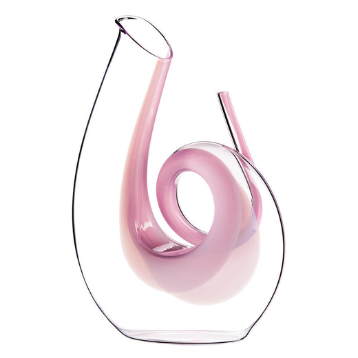 Хрустальный декантер ручной работы Curly Pink, 1.4 л, Riedel (розовый)