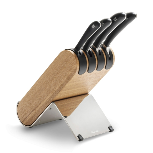 Набор из 4 кухонных ножей в подставке из ясеня, Signature Knife, Robert Welch