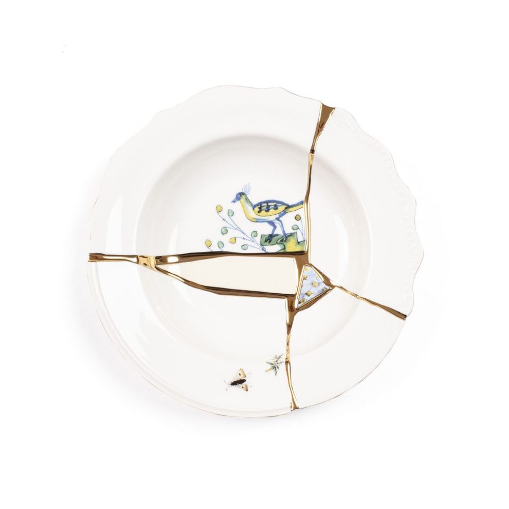 Глубокая тарелка 22 см, Kintsugi, Seletti (09621) Глубокая тарелка 22 см, Kintsugi, Seletti (09621)