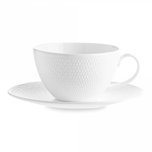 Чашка чайная с блюдцем Wedgwood Джио 260 мл, фарфор, п/к