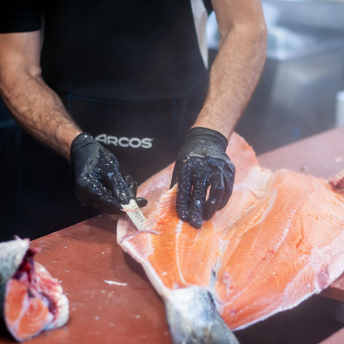 Филейный нож 19 см, из прокатной высокоуглеродистой нержавеющей стали, пластиковая рукоять, черный, 2900, Arcos