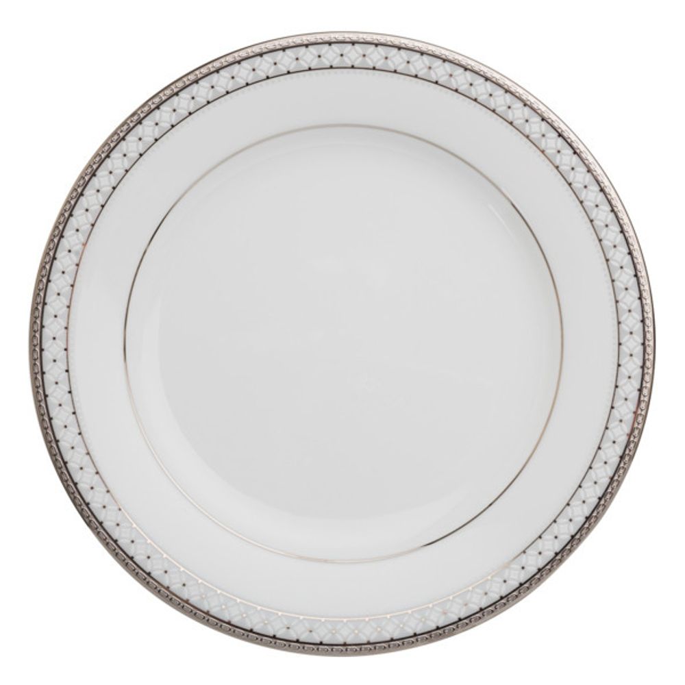 Тарелка закусочная Noritake Рочестер Платиновый кант 21 см