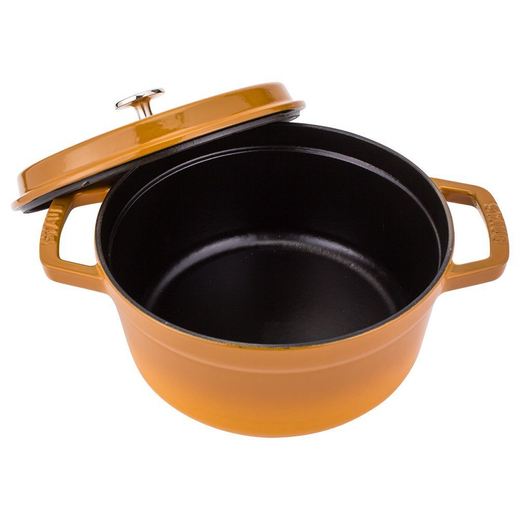 Кокот круглый, 5,25 л, 26 см, горчица, La Cocotte, Staub