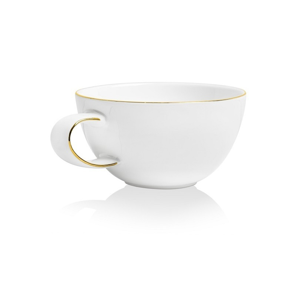 Чашка чайная с блюдцем Mix&Match "Синергия.Золотой кант" 250мл