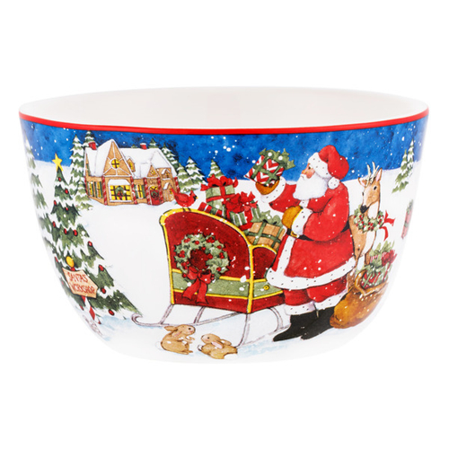 Салатник индивидуальный Два зайчонка 13 см Certified Int. Мастерская Санта-Клауса