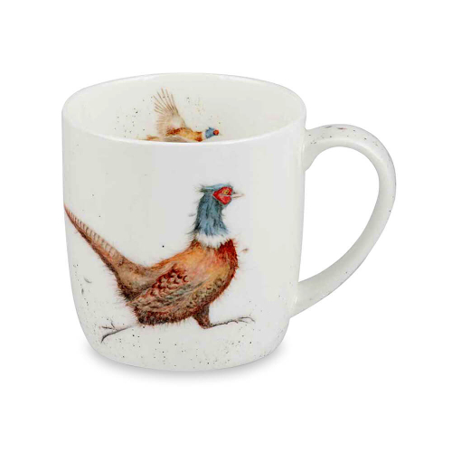 Кружка фарфоровая "Забавная фауна. Властелин леса (Фазан)", 310 мл, Royal Worcester