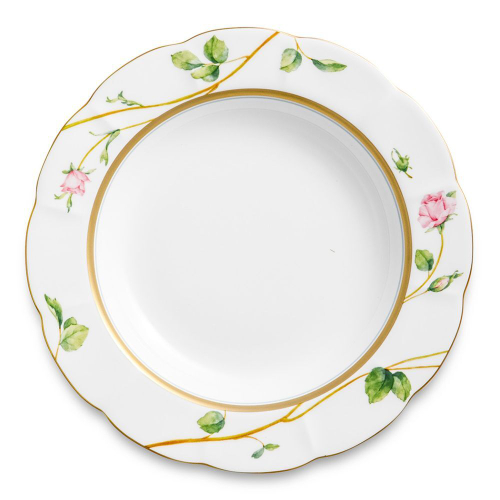 Тарелка закусочная Narumi Цветущая Роза 23 см, фарфор костяной