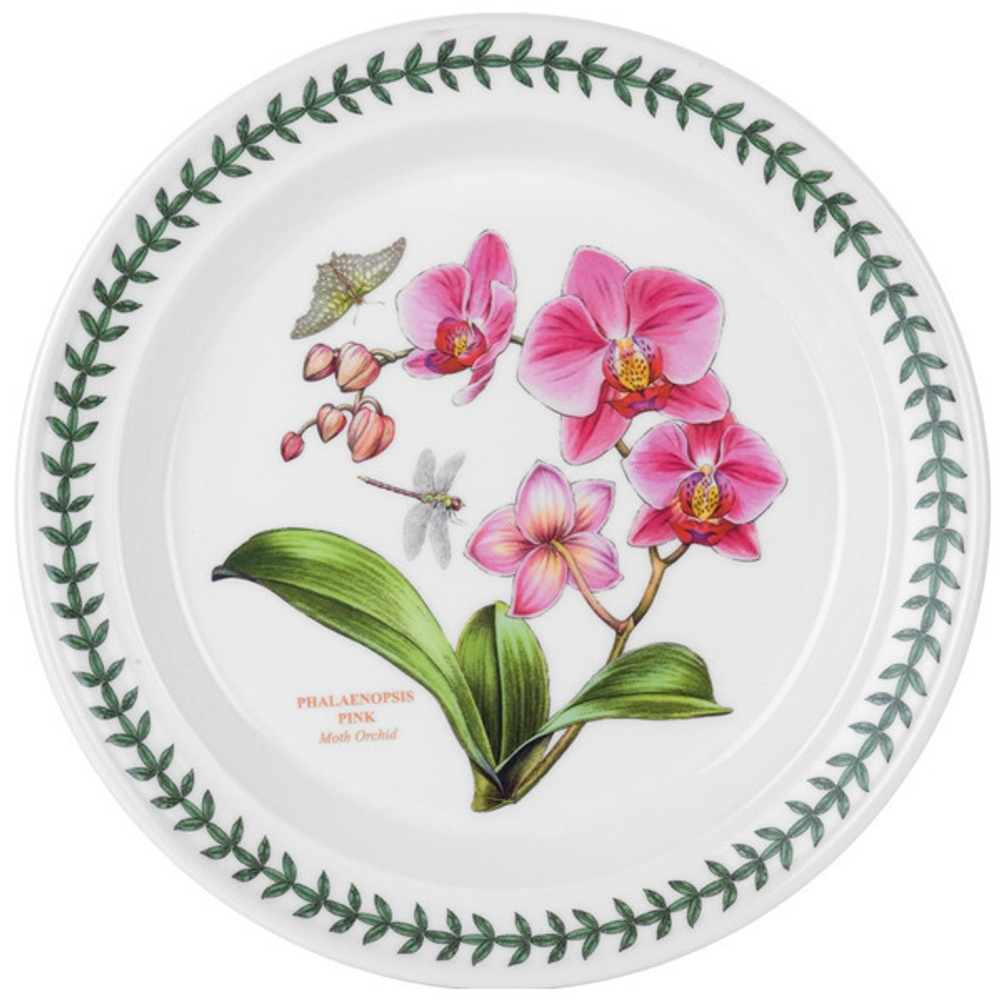 Тарелка обеденная Portmeirion "Ботанический сад. Экзотические цветы. Орхидея" 25см