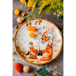 Тарелка обеденная Лисички 27 см Certified Int. Сосновый лес