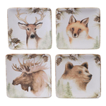 Тарелка пирожковая квадратная 15х15 см Certified International Заповедный лес, Олень