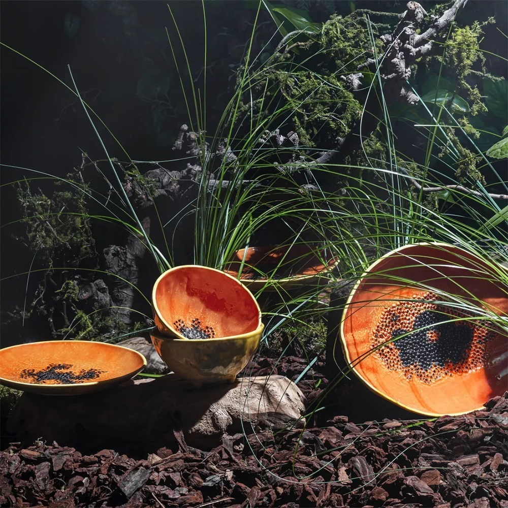 Тарелка десертная 21х21х2,6 см Bordallo Pinheiro "Папайя"