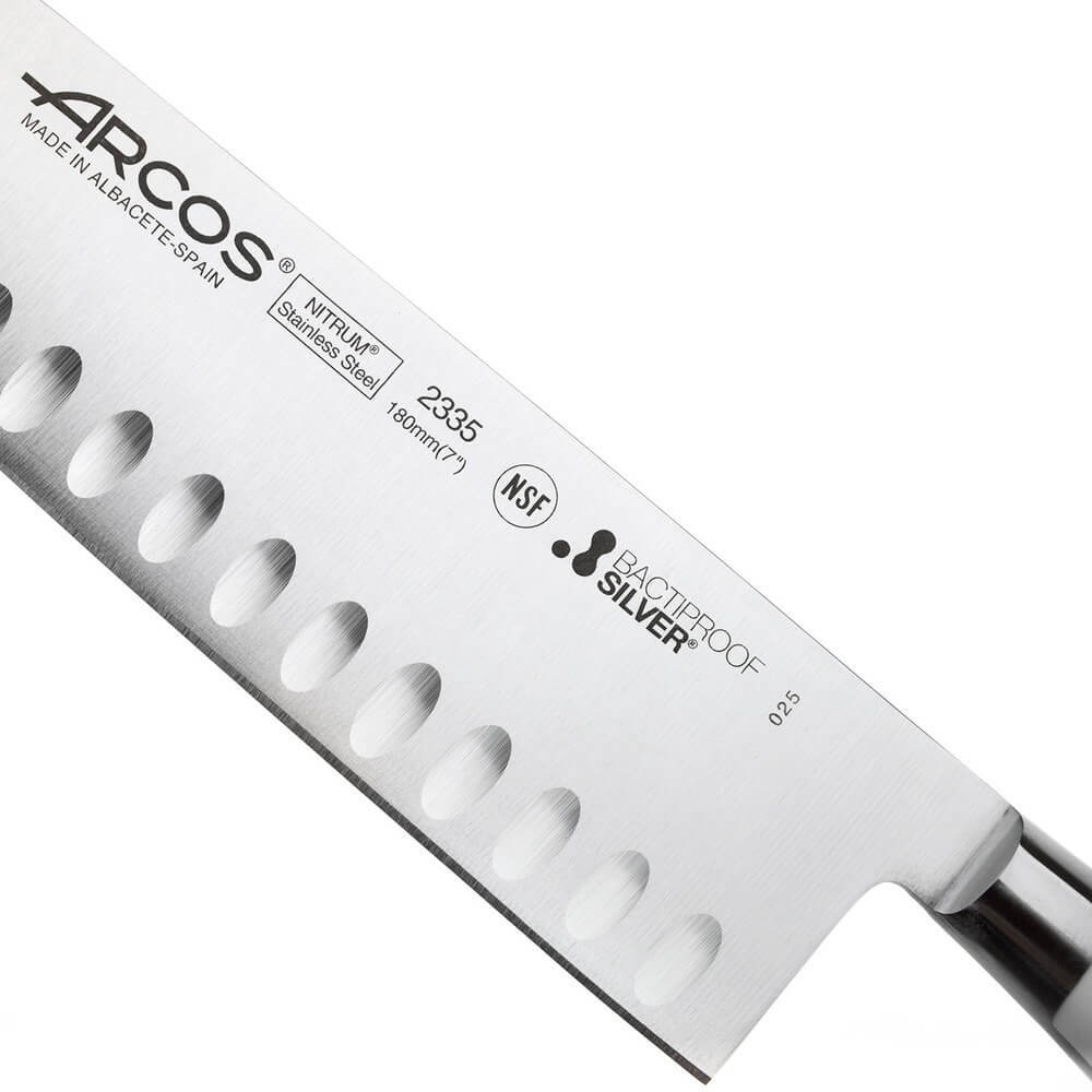 Нож поварской сантоку 18 см, из кованой высокоуглеродистой нержавеющей стали, белый, 233524W, Riviera Blanca, Arcos