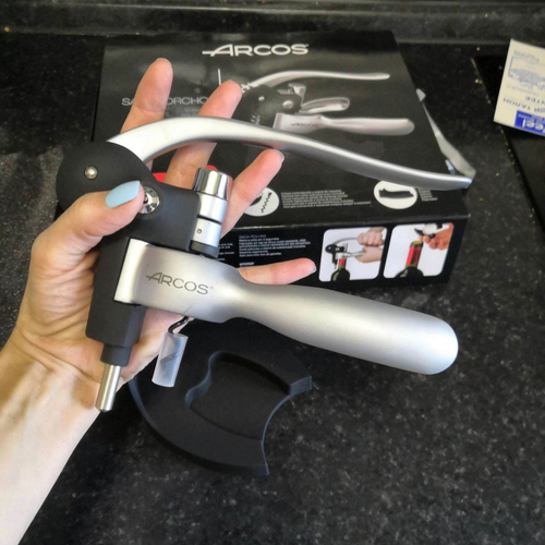 Штопор многофункциональный, нержавеющая сталь/пластик, черный, 6041, Kitchen gadgets, Arcos