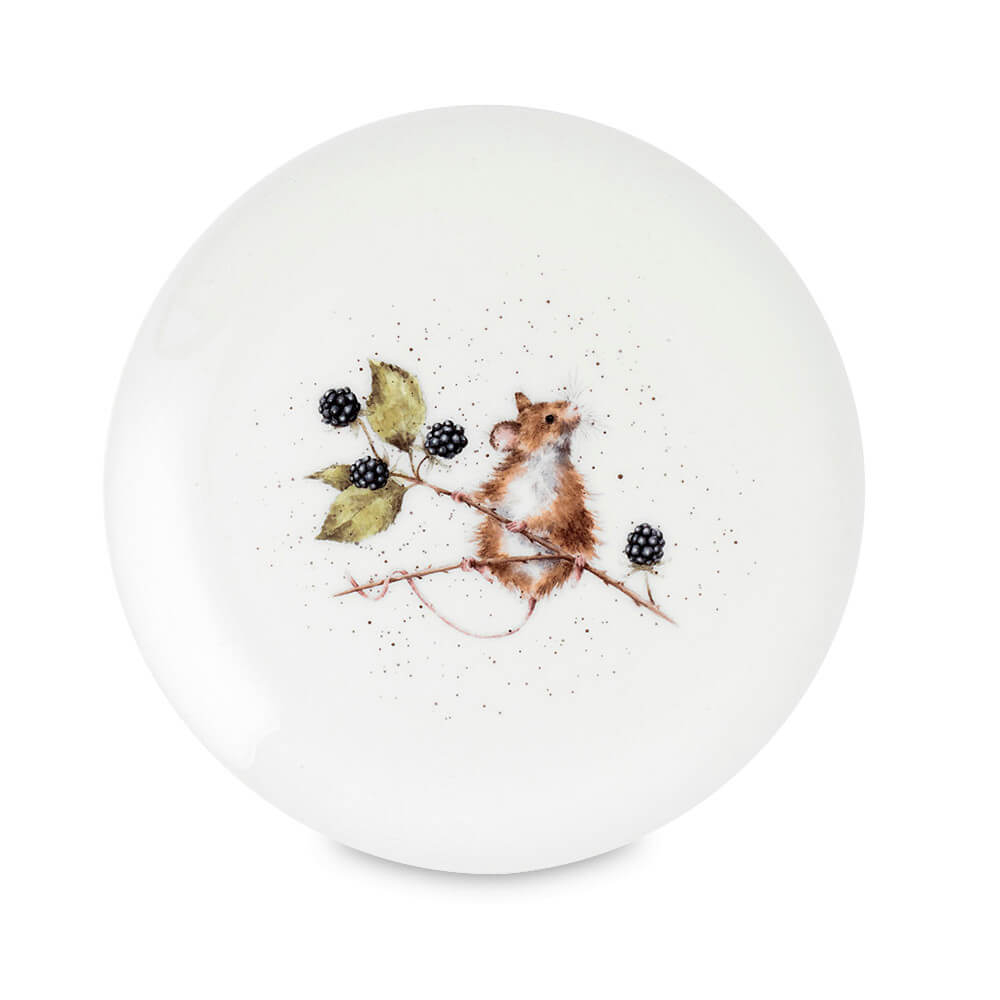 Закусочная тарелка фарфоровая "Забавная фауна. Мышка", 20 см, RWC WN5658-XB-Mouse, Wrendale Designs, Royal Worcester