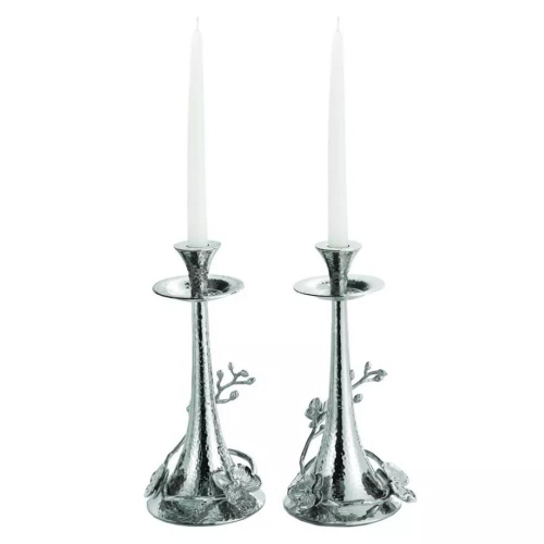 Набор подсвечников Michael Aram Белая орхидея 28 см, 2 шт, латунь