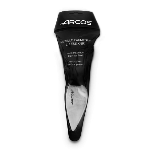 Нож для сыра (прамезана) 11 см, из нержавеющей стали, пластиковая рукоять, черный, 792500, Profesionales, Arcos