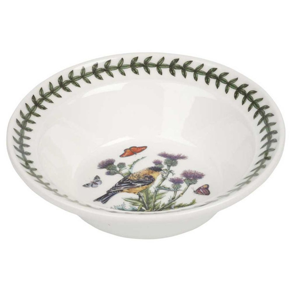 Тарелка для каши Portmeirion "Ботанический сад. Птицы. Щегол" 15см