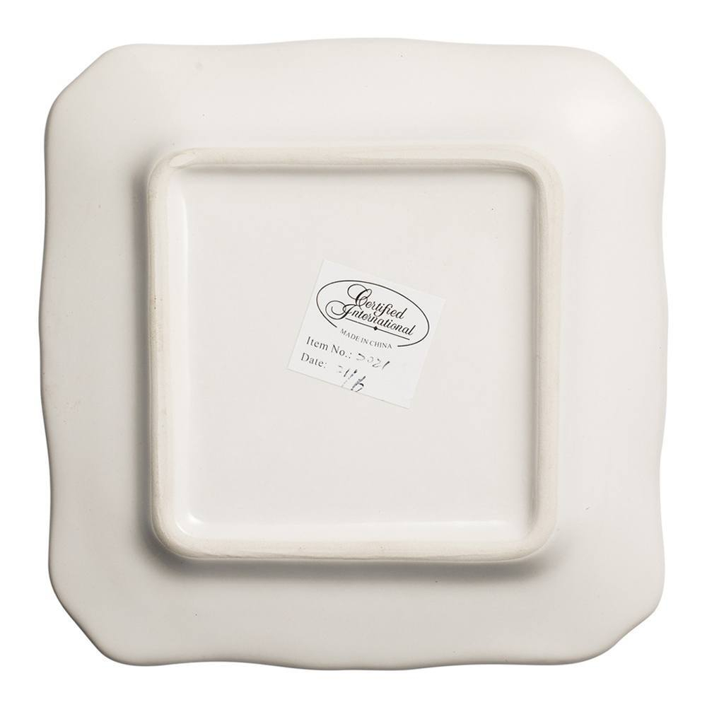 Тарелка пирожковая квадратная Зеленый виноград 15х15 см Certified Int. Секреты Виноделов