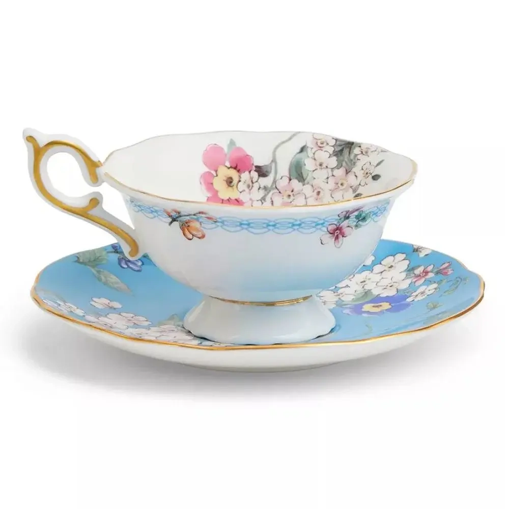 Чашка чайная с блюдцем Wedgwood Wonderlust Цветение 140 мл, фарфор, п/к