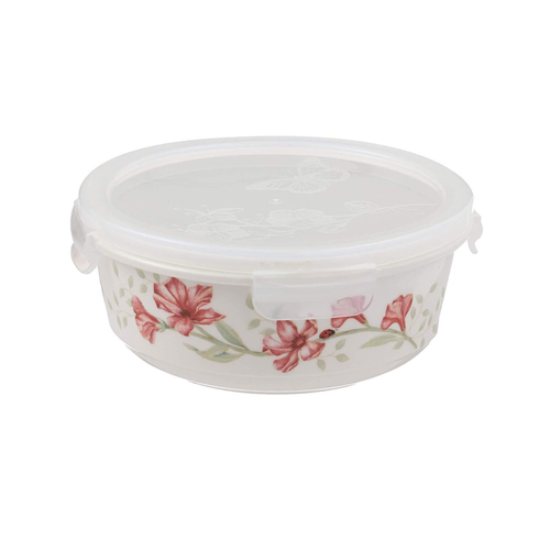Емкость для хранения продуктов 600 мл, фарфор, LEN824646-1, Бабочки на лугу, Lenox
