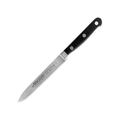 Универсальный нож (для томатов) 13 см, из кованой высокоуглеродистой нержавеющей стали, черный, 225600, Opera, Arcos