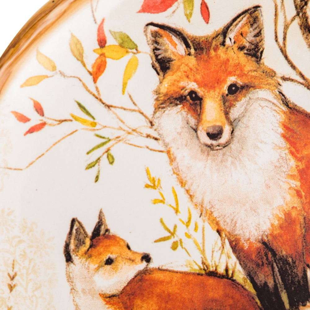 Тарелка хлебная Лисички 15 см Certified Int. Сосновый лес