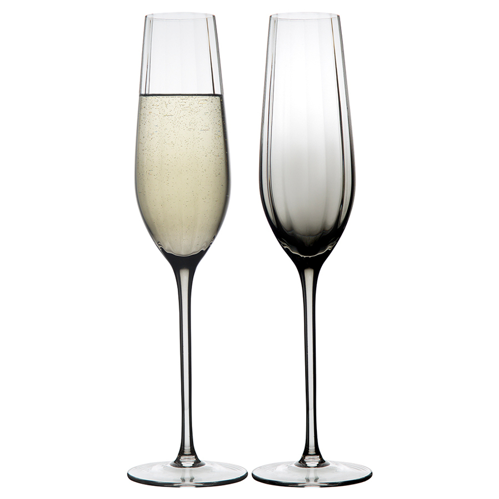 Набор бокалов для шампанского Gemma Agate, 225 мл, 2 шт., Liberty Jones