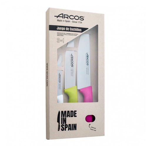Набор кухонных ножей Arcos Niza разноцветный 3 пр