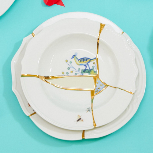 Глубокая тарелка 22 см, Kintsugi, Seletti (09621)