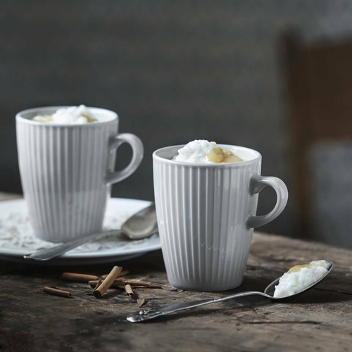 Фарфоровая кружка 270 мл, белый, 114227BL1, Plisse, Pillivuyt