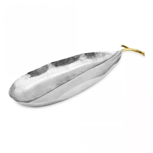 Чаша-лист Michael Aram Чампа Сады Лоди 46 см, сталь нержавеющая