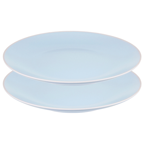 Набор обеденных тарелок Simplicity, 26 см, голубые, 2 шт., Liberty Jones
