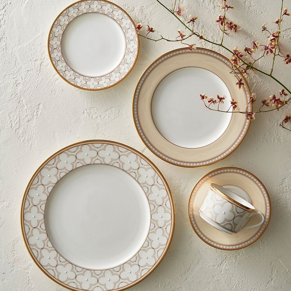 Чайник Noritake Трефолио, золотой кант 1,3 л, фарфор костяной