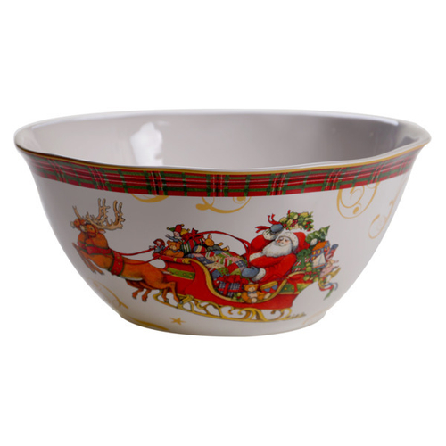 Салатник 25 см Certified Int. Винтажный Санта