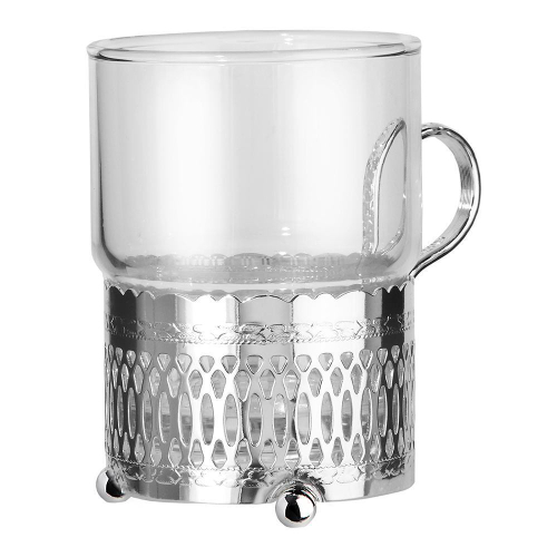 Стакан с подстаканником Римский 7х9 см Queen Anne