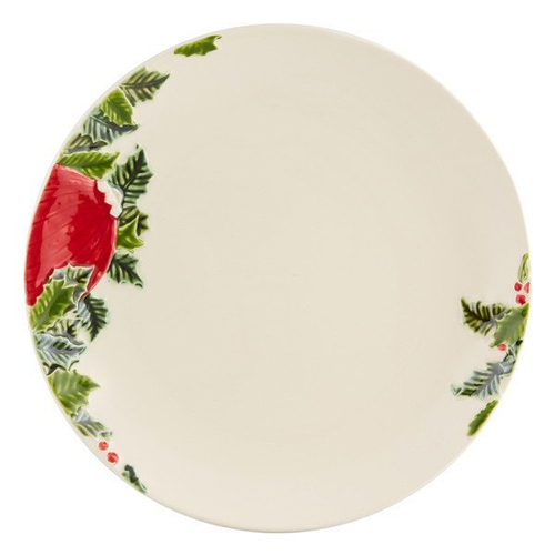 Тарелка обеденная 27,5 см  Bordallo Pinheiro "Новый год"